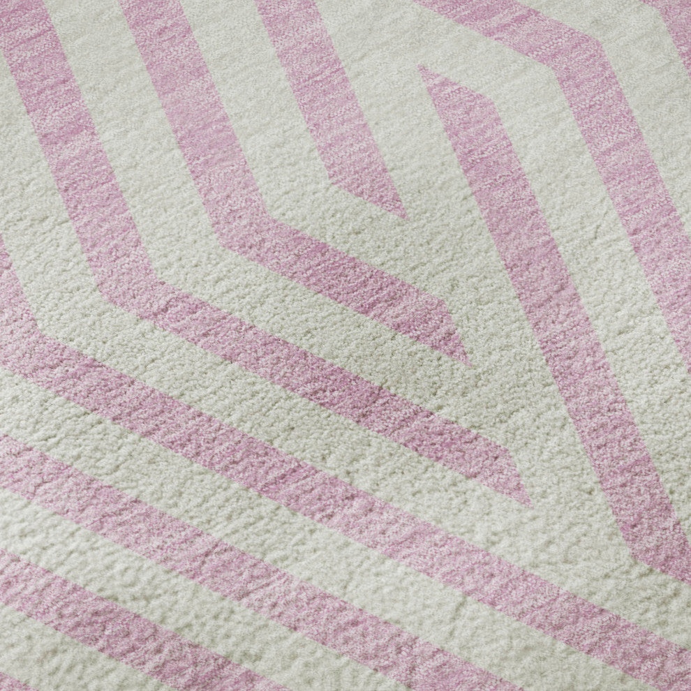Premium Machine Washable Mayfield AMF550 Pink 9' x 12' Rug