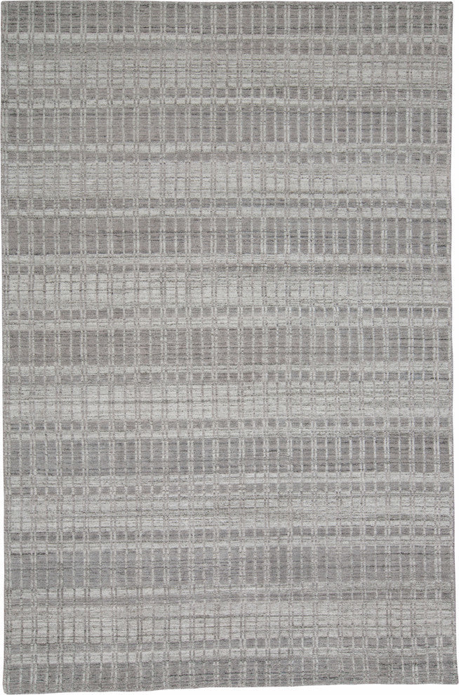 Weave & Wander Odami Rug, Gray/Silver, 3'6"x5'6"