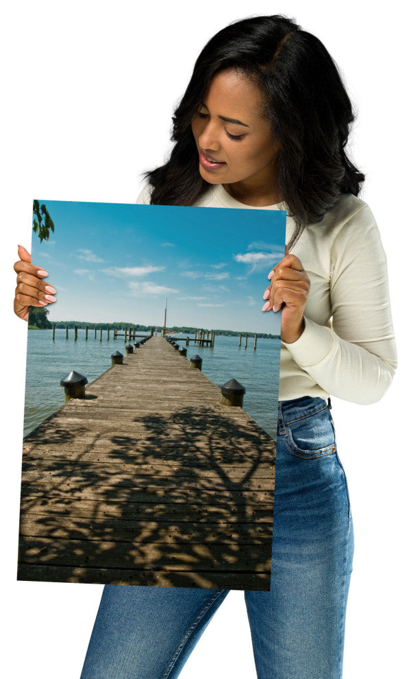 Endless Dock Landscape Photography Unframed Wall Art Print, 12" X 18"
