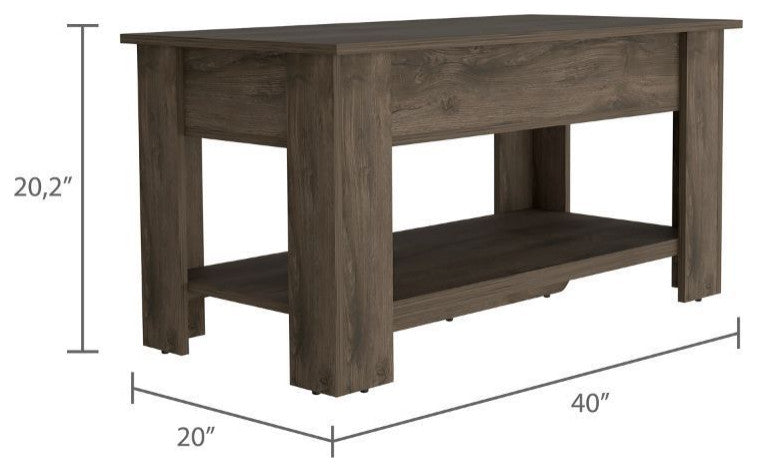 Saturn Storage Table, Dark Brown
