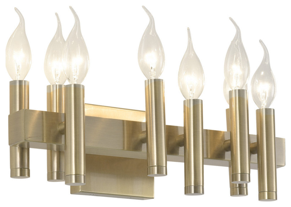 .-     Collette 8-Lt Bath - Brushed Brass