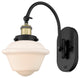 Innovations 918-1W-BAB-G531 Oxford 1 Light 7.5" Sconce, Black Antique Brass