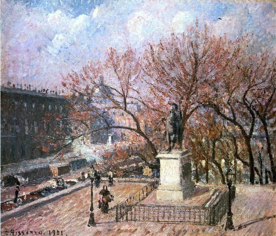 Camille Pissarro The Pont-Neuf and the Statue of Henri IV Wall Decal