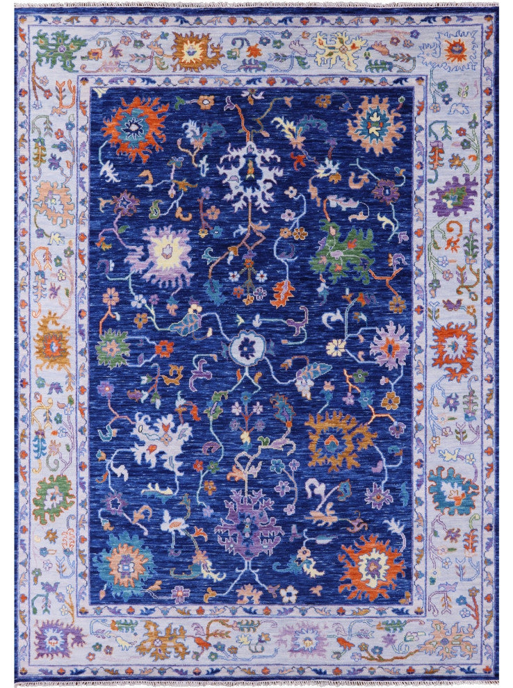 Turkish Oushak Hand Knotted Wool Rug 10' 4" X 14' 1" - Q13557