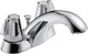 Delta Classic Two Handle Centerset Bathroom Faucet, Chrome, 2520LF-MPU
