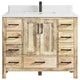 Malibu Mango 42 Single Sink Bath Vanity in White Washed 1.5" Empira Quartz