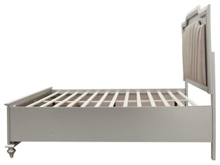 ACME Kaitlyn Eastern King Bed, PU and Champagne