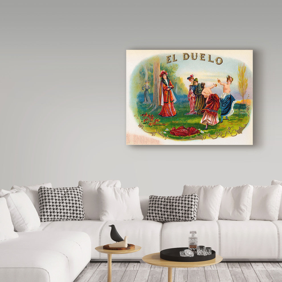 Art Of The Cigar 'El Duelo' Canvas Art