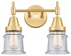 Innovations 447-2W-SG-G184S 2-Light Bath Vanity Light, Satin Gold