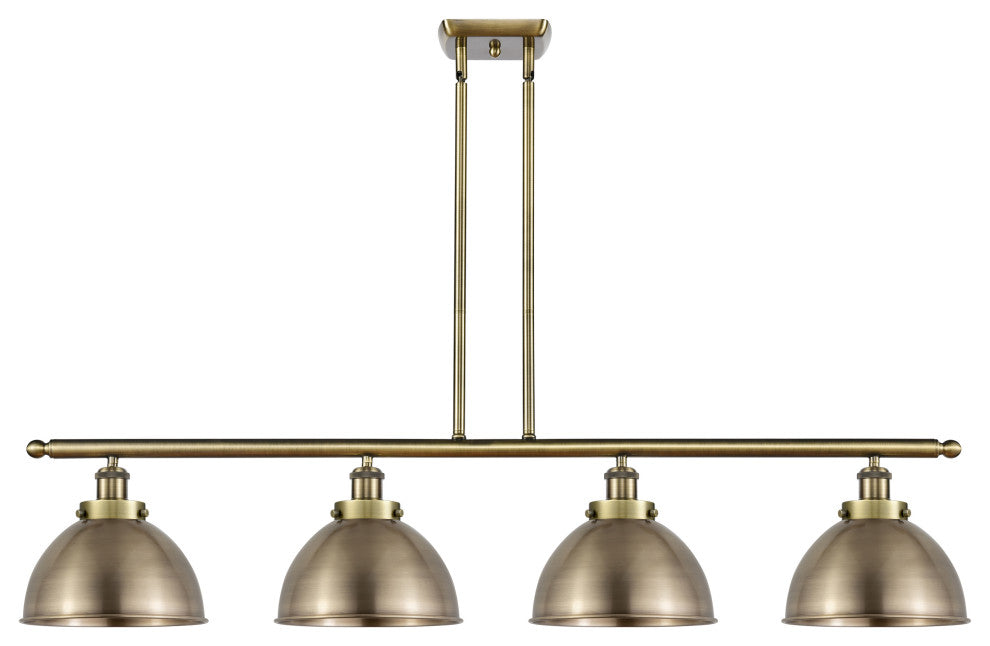 Ballston Urban Island Light, Antique Brass