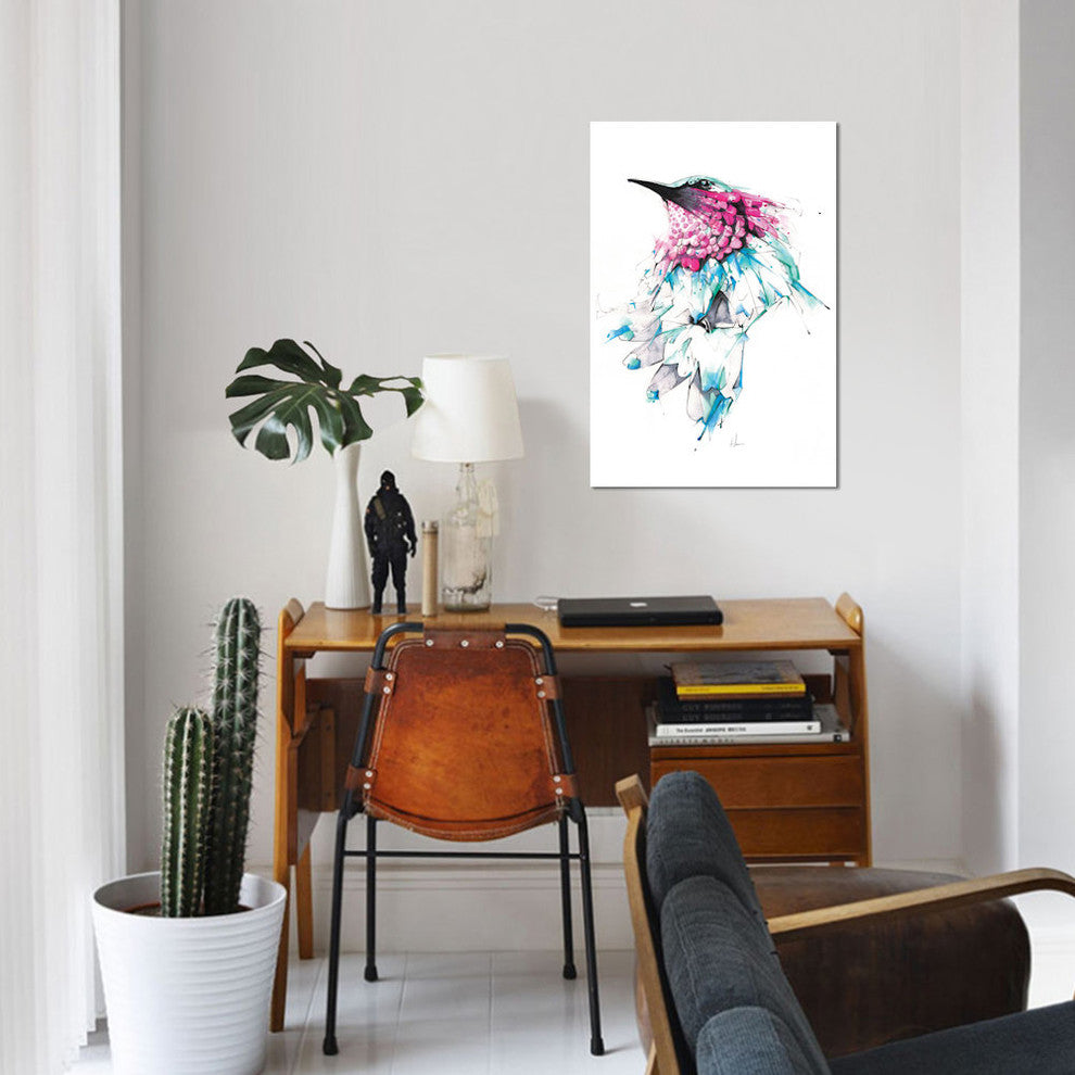 "Hummingbird" by Alexis Marcou, Canvas Print, 18"x12"