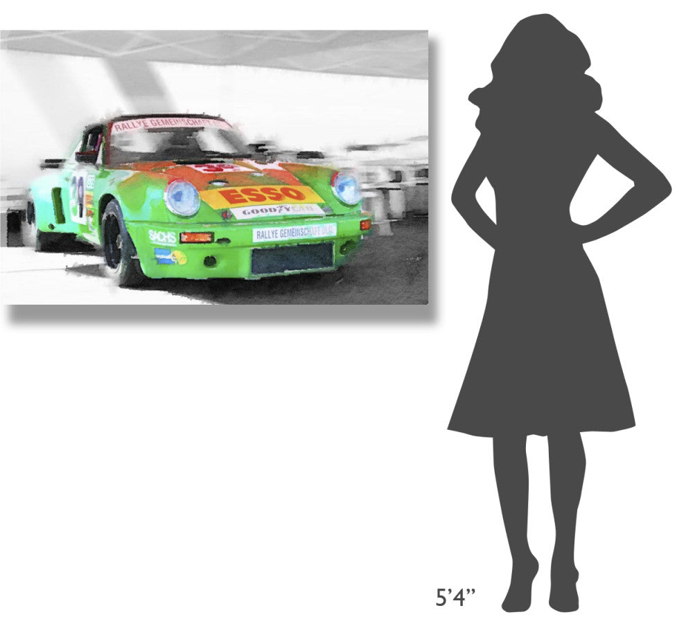 "Porsche 911 Turbo Watercolor" Fine Art Print