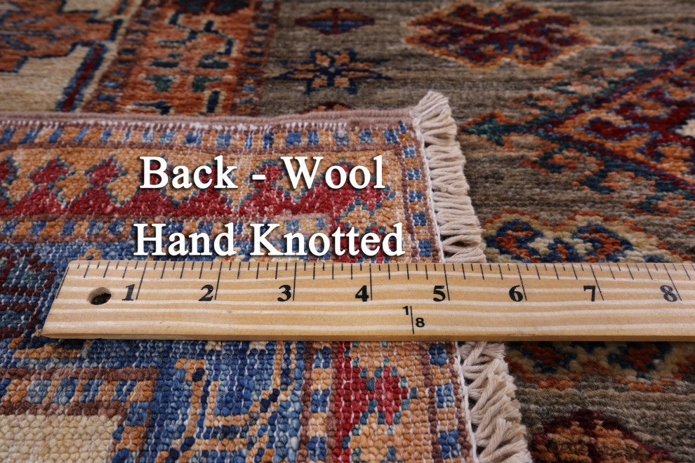 5' 10" X 7' 9" Super Kazak Hand Knotted Wool Rug Q9855