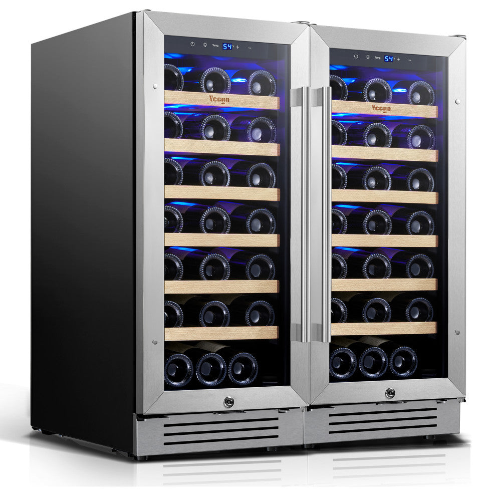 Yeego 30" Dual Zone Cellar Cooling Unit 66-Bottles Built- in Wine Cooler