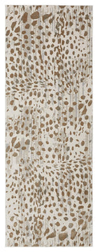 Weave & Wander Vanhorn Animal Print, Brown/Ivory/Tan, 2'10"x7'10"