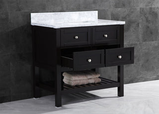 Vanity Cabinet Set Espresso 29.5"W LV6-30B