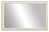 Kendall Framed Wall Mirror, Ivory, 20"x48"