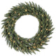 60" Camdon Fir Wreath 400Led Wmwht