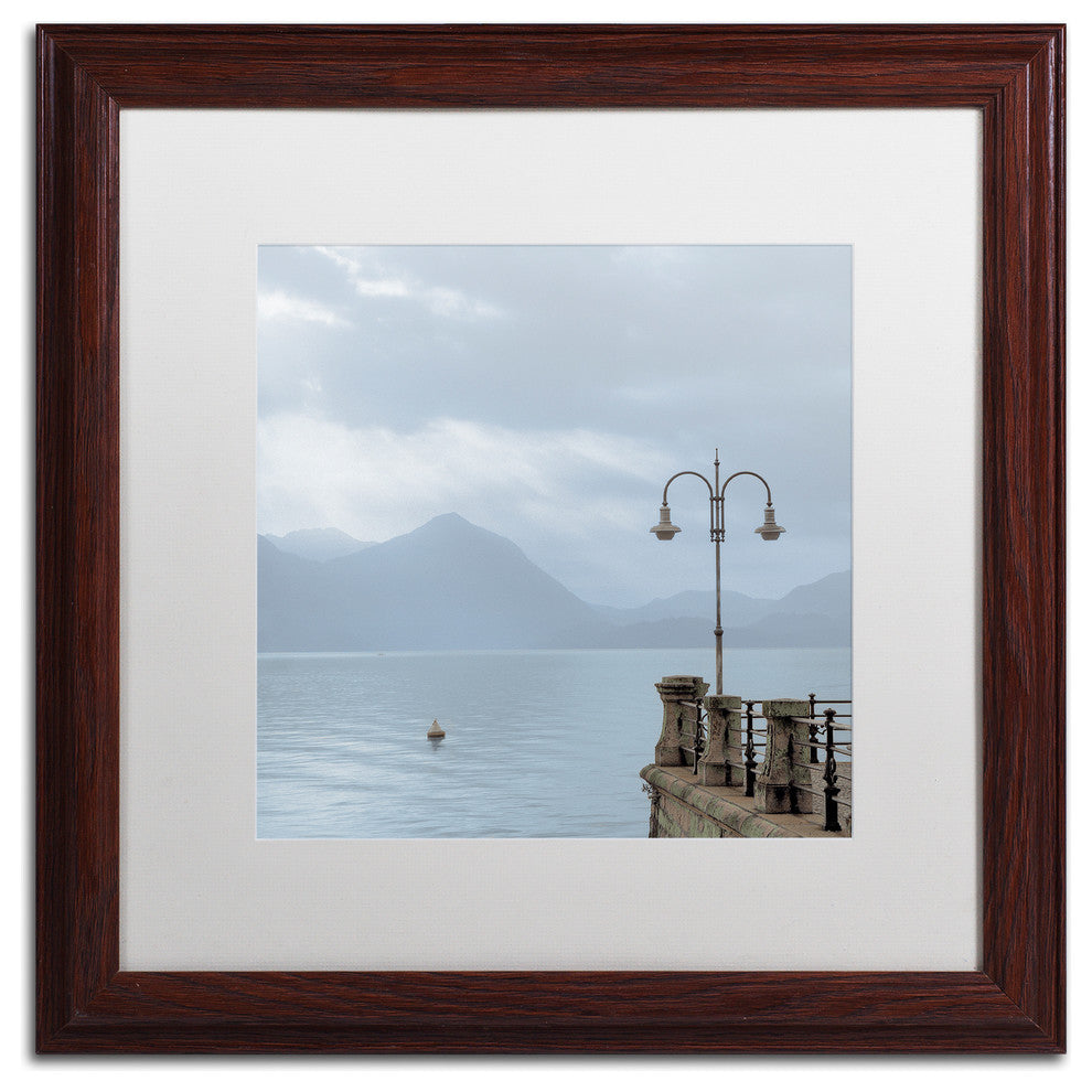 Alan Blaustein ''Lake Vista VIII'' Art, Wood Frame, White Mat, 16x16
