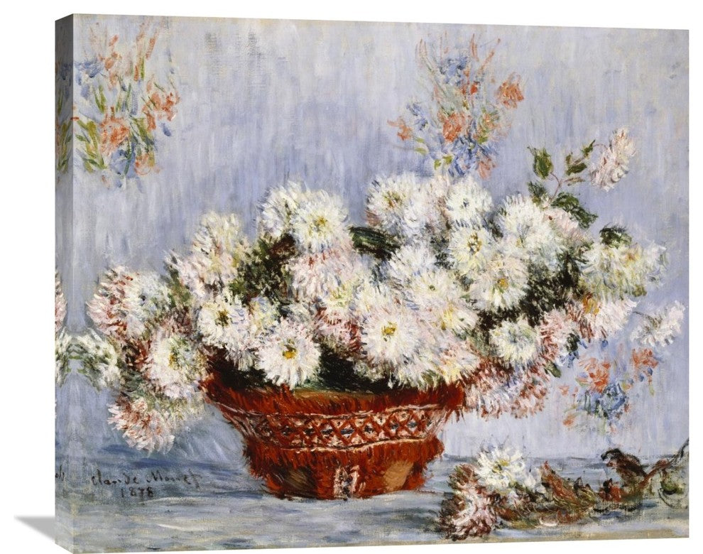 "Chrysanthemums" Artwork, 30" x 25"