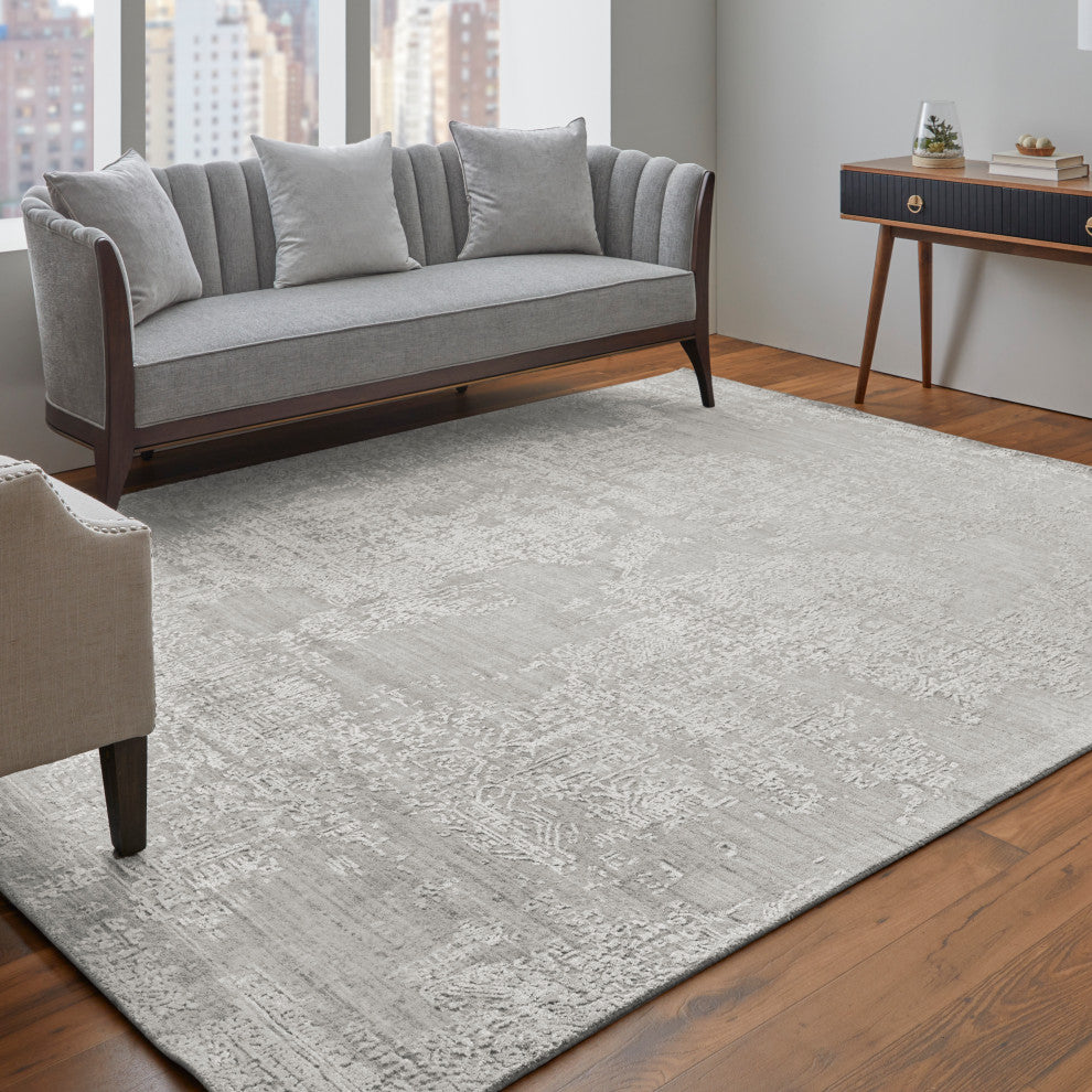 Kinton Modern Abstract, Ivory, 4'x6' Accent Rug