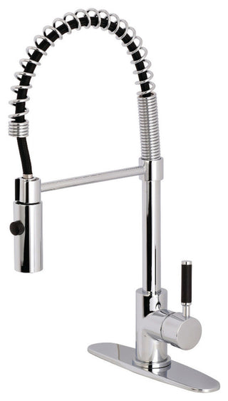 Gourmetier Single-Handle Pre-Rinse Kitchen Faucet, Polished Chrome
