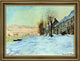 Claude Oscar Monet Lavacourt- Sun and Snow Framed Premium Canvas Print, 18"x27"