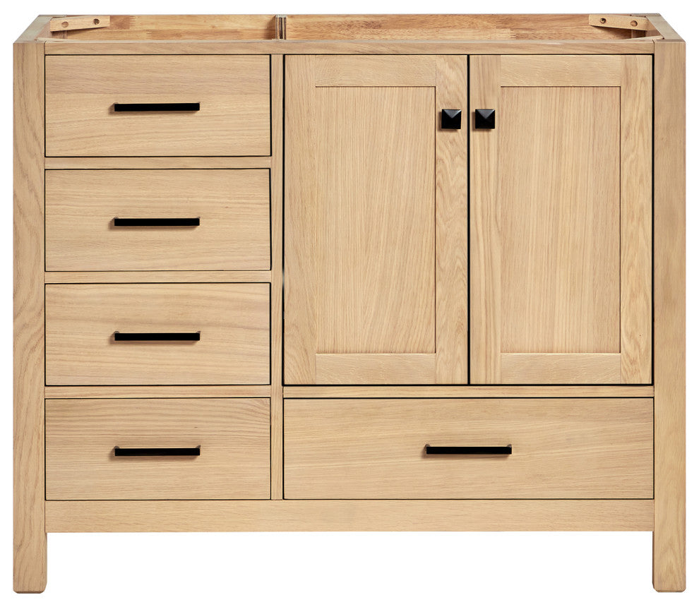 ARIEL Cambridge 42 in. Single Sink Base Cabinet In Oak