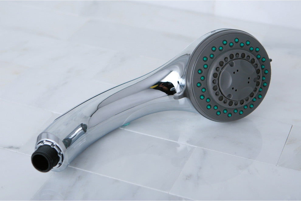 Kingston Brass Hand Shower Head With Chrome Trim, Polished Chrome