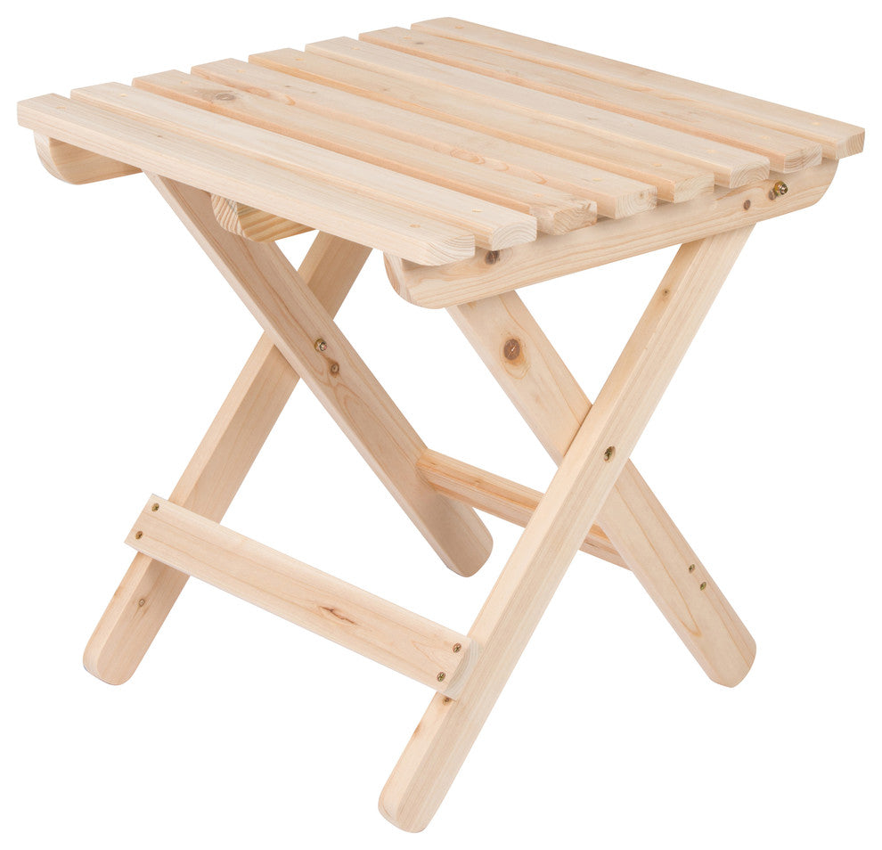 Adirondack Folding Table, Natural, Square