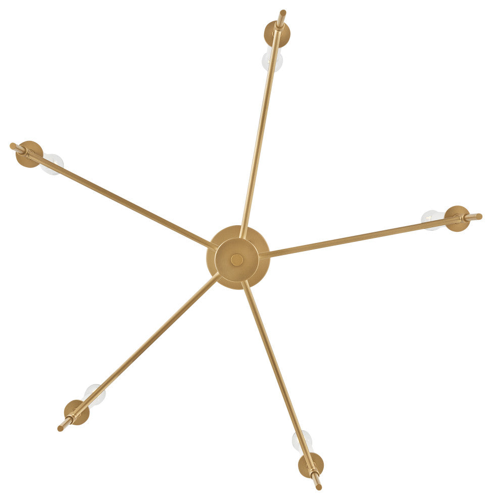 Lark Hux Medium Single Tier, Lacquered Brass