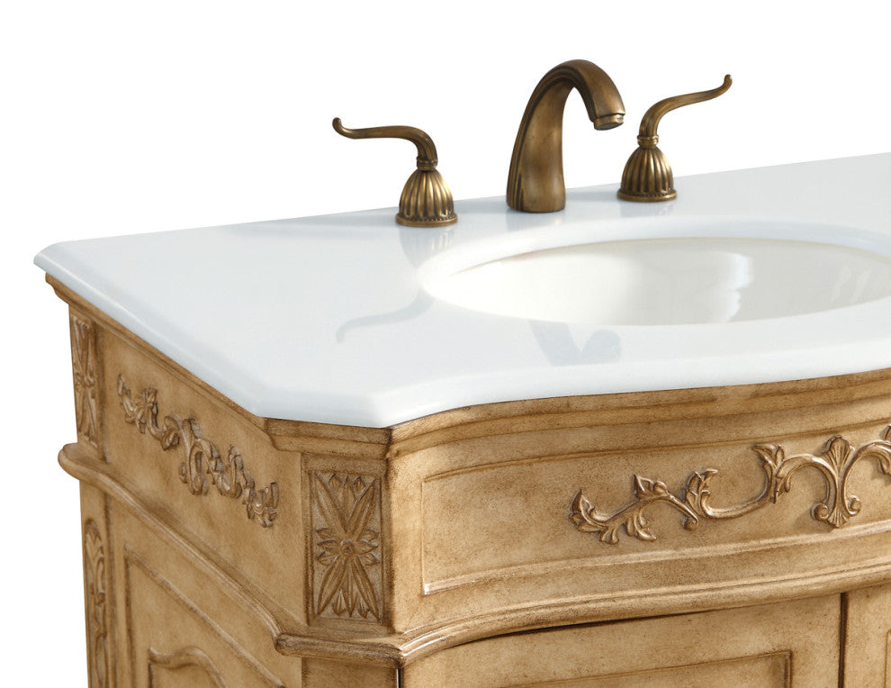 32" Single Bathroom Vanity, Vintage Mint