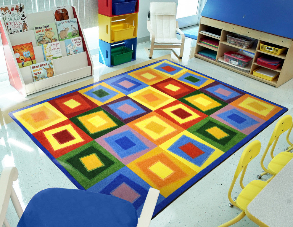 Kid Essentials Rug, Off Balance, Brights, 3'10"x5'4"
