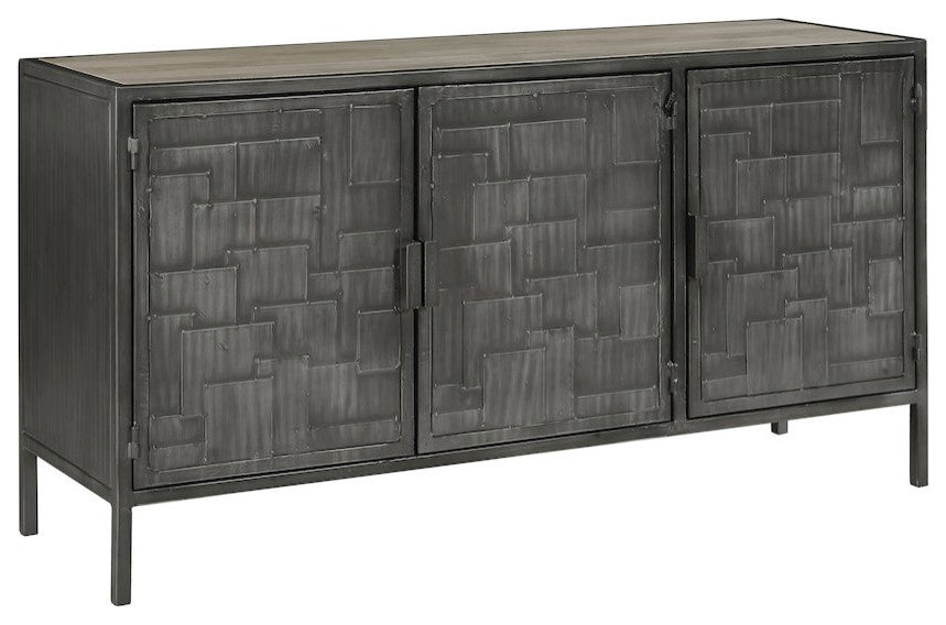 3-Door Metal Sideboard