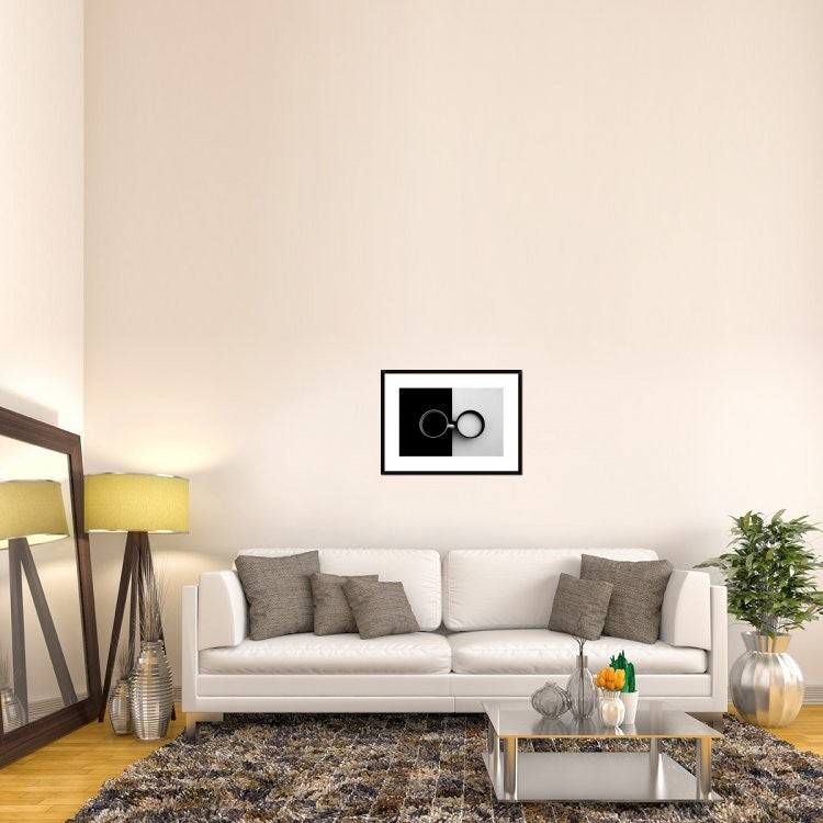 "Opposites Attract" Framed Digital Print by Carmen Gradinaru, 30x22"