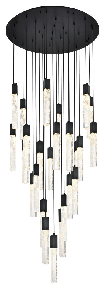 Home Living 42" Chandelier, Black