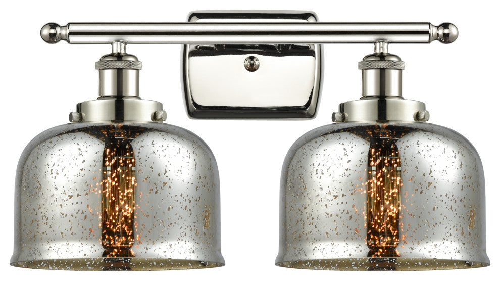 Innovations 916-2W-PN-G78 2-Light Bath Vanity Light, Polished Nickel