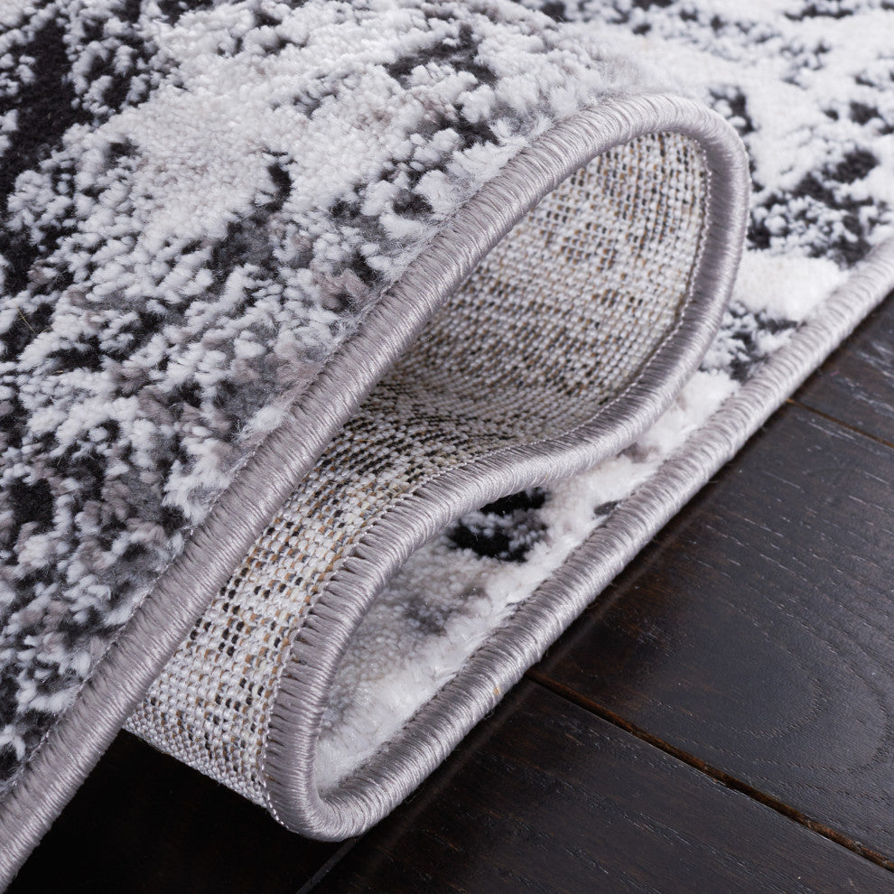 Safavieh Amelia Collection, ALA271 Rug, Grey/Charcoal, 6'7" Round