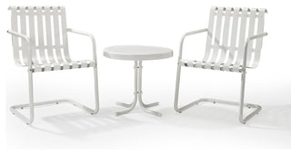 Gracie 3-Piece Metal Outdoor Conversation Seating Set