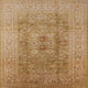 Ahgly Company Indoor Square Mid-Century Modern Area Rugs, 3' Square