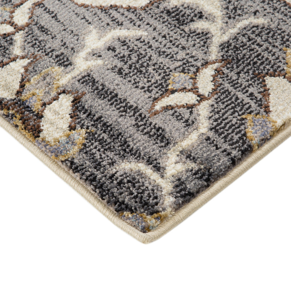 Jordan Eva Area Rug, Ivory, 7'10" x 10'2", Medallion