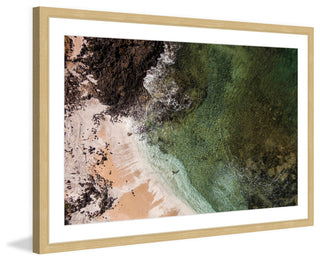 "Sandy Lagoon" Framed Print by Karolis Janulis