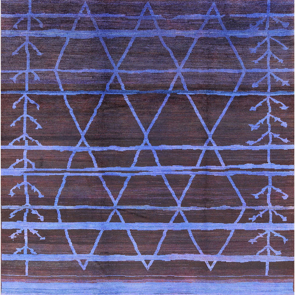 Ahgly Company Indoor Square Mid-Century Modern Area Rugs, 3' Square