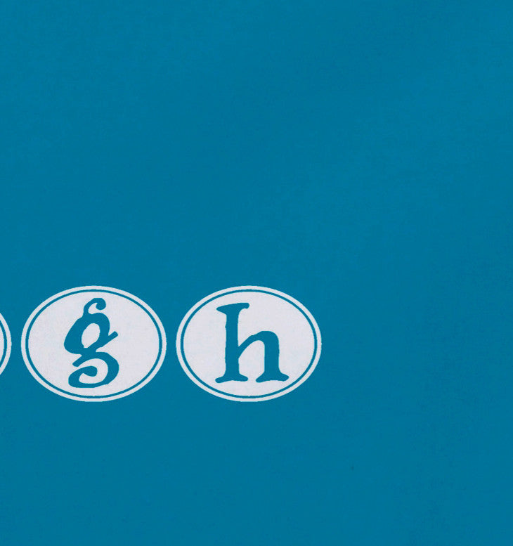 18"x14" Laugh, Word Print Placemat, Blue, Set of 4