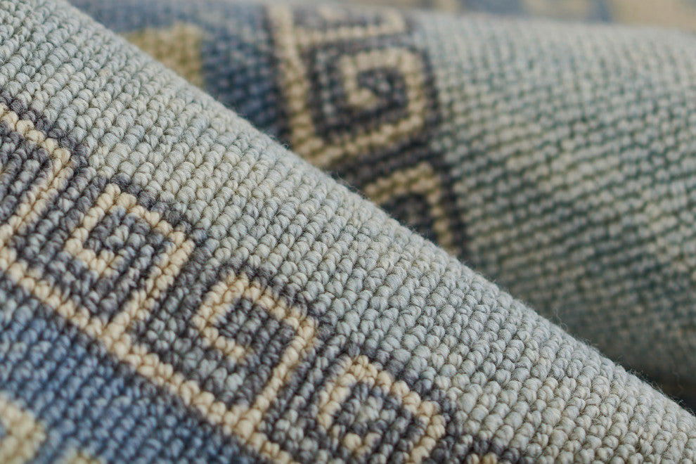 Momeni Anatolia Wool and Nylon Blue Area Rug 9'9" X 12'6"