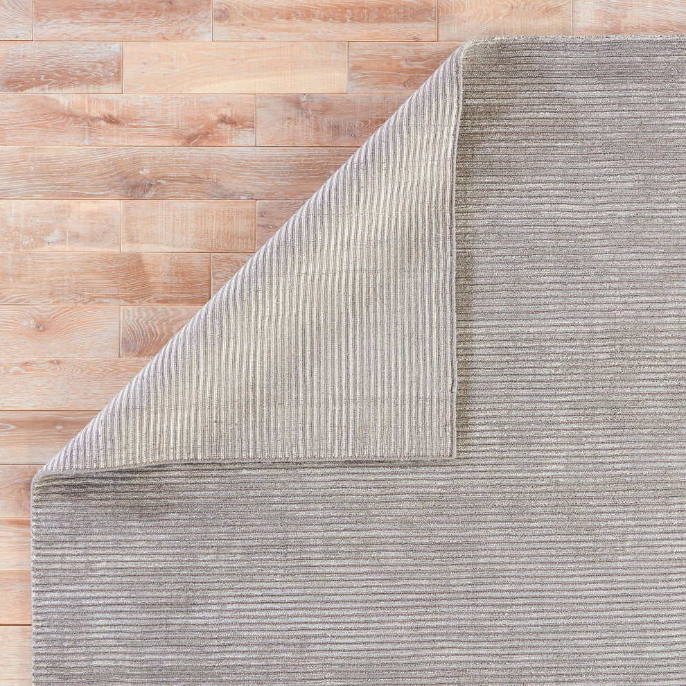 Jaipur Living Basis Handmade Solid Gray/ Silver Area Rug 12'X15'