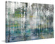 "Tree Trunk Lights" Painting Print on Wrapped Canvas, 18"x12"