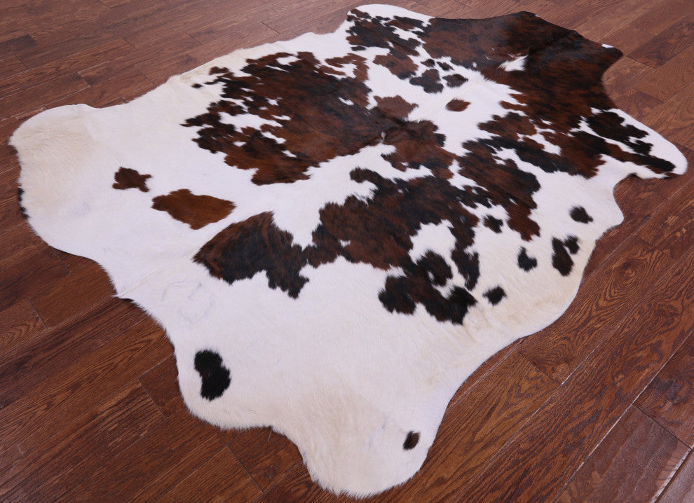 Organic Natural Hair-On Cowhide Area Rug 6' 10" X 5' 6" C1579