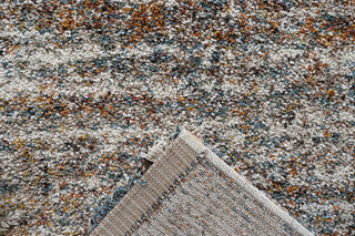 Granada Ezra Ivory, Blue, Orange, and Rust Olefin Shag Area Rug