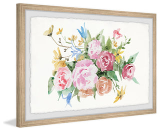 "Spring Flowers" Framed Painting Print, 36"x24"